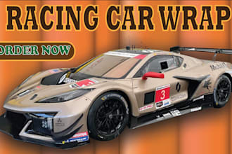create a professional racing car wraps designsvv