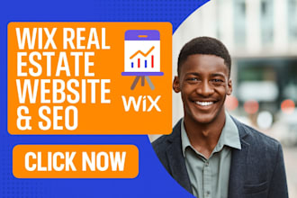 develop wix real estate website, wix seo, wix real estate website design wix