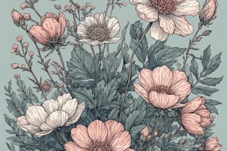 paint watercolour botanical illustrations