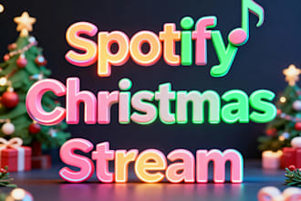do increase spotify fast, christmas spotify stream promotion, spotify music