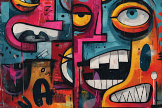 do illustration expresionism art, graffity, abstract