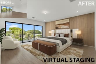 transform your empty room into beautiful virtual staging
