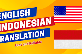 translate english to indonesian business  documents