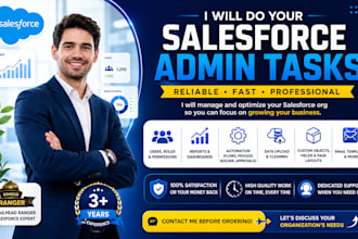 provide salesforce administration and CRM support