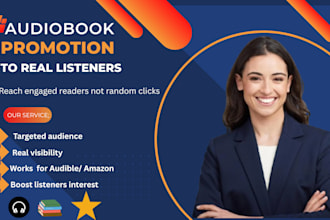 professionally promote your audiobook to real targeted listeners