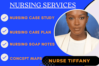 write comprehensive soap notes, progress notes and nursing care plan