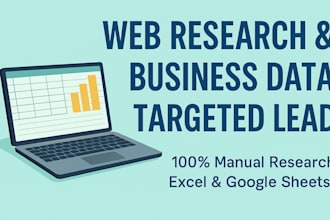 do web research and collect targeted business or company data