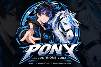 create a pony or illustrious lora of an anime boy character