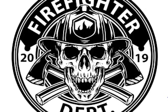 design awesome firefighter logo