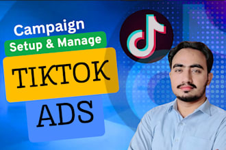 run tiktok ads campaign, manage tiktok ads manager, and handle tiktok marketing