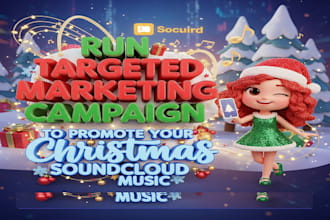 run targeted email marketing campaign to promote your christmas soundcloud music