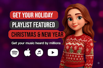 promote your holiday playlist christmas new year for organic reach