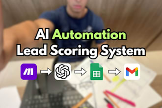 build ai lead qualification, scoring and CRM automation with email notify