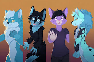 draw art of you furry characters