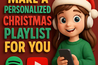 make a personalized christmas playlist for you on spotify youtube