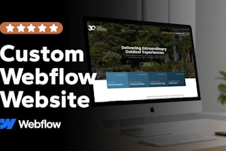 build custom webflow website