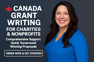 be your canada grant writer for nonprofit and charity