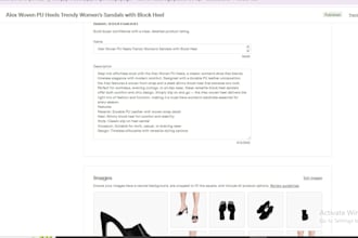 l list products on faire marketplace and do SEO marketing