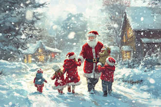 design a christmas illustrations