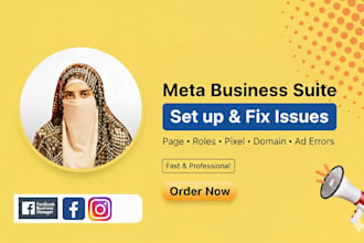 set up and fix the meta business suite issues