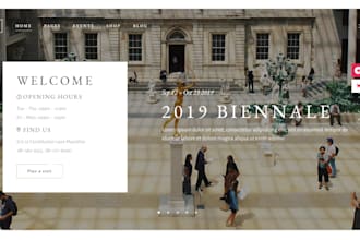 do art gallery and museum website design