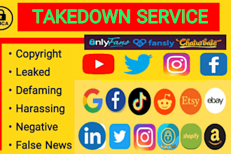 remove defaming, harassing, copyright, leaked or private content online