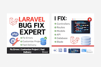 fix laravel bugs, errors, issues and customize your project