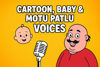 professional cartoon motu patlu voice overs