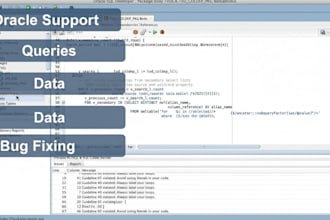 create and fix oracle plsql code, queries, forms and reports
