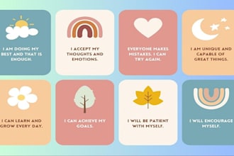 design printable affirmation cards motivational greeting cards tarot cards esty
