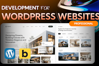 develop modern websites with wordpress