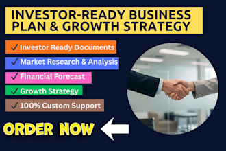 provide you business plan, market strategy, support