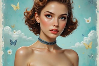 do vintage seduction pin up illustrations