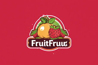 unique fruit logo creation for your brand or product