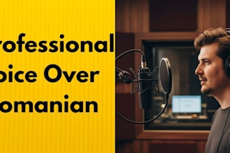 record a professional corporate and explainer voice over in romanian or eng