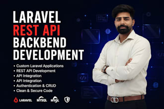 develop laravel rest API, custom backend and web application