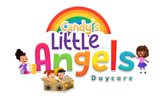do daycare childcare baby shop education homecare business logo design