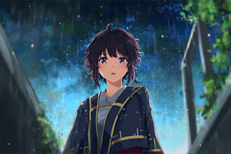 draw beautiful anime art illustration