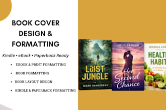 do paperback, ebook, book formatting and interior layout design