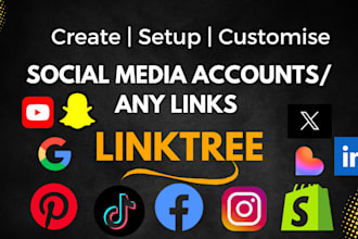 create and customise linktree biolink landing page for every business