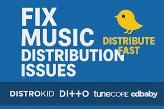 fix music distribution issues distribute fast distrokid ditto tunecore cd baby