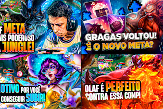 create a unique league of legends thumbnail