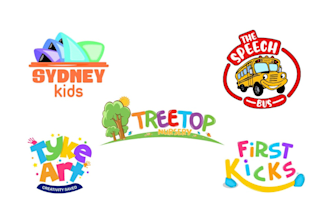 do custom daycare baby shop baby care baby product and awesome child care logo