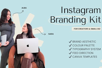 design your complete instagram branding kit for creators and small businesses