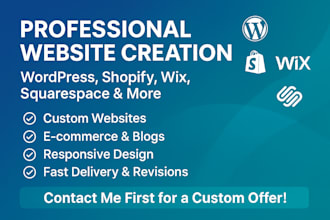 create a professional website or  ecommerce store or business email with domain