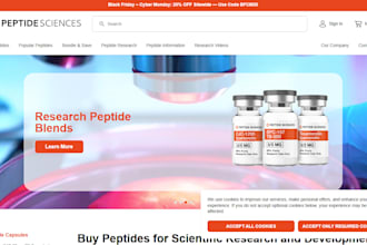 build peptide website, fda compliant peptide website woocommerce peptide website