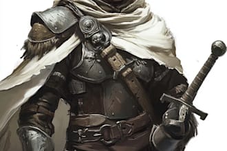 fantasy dnd character illustration