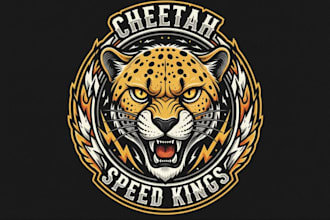 do cheetah mascot logo design for your business