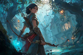 draw a fantasy illustration for you