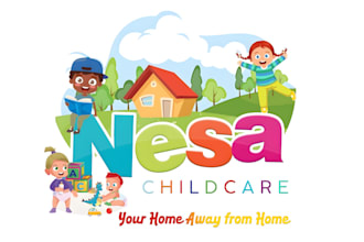 do daycare childcare, baby shop, education, homecare business logo design